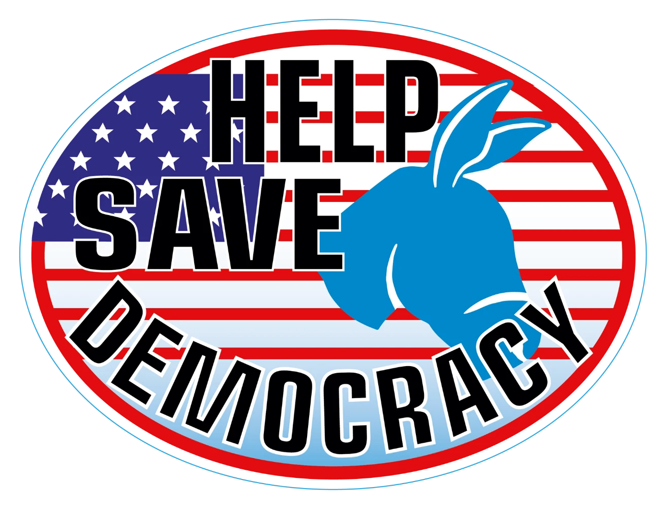 Help Save Democracy — Campaign emblem designed by Walter Lynch